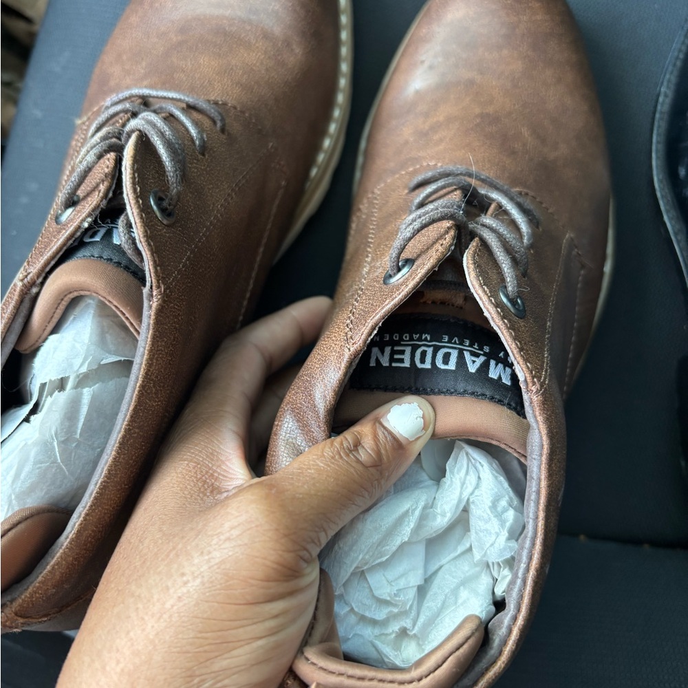Steve Madden Brown Chukka Boots with Suede Finish